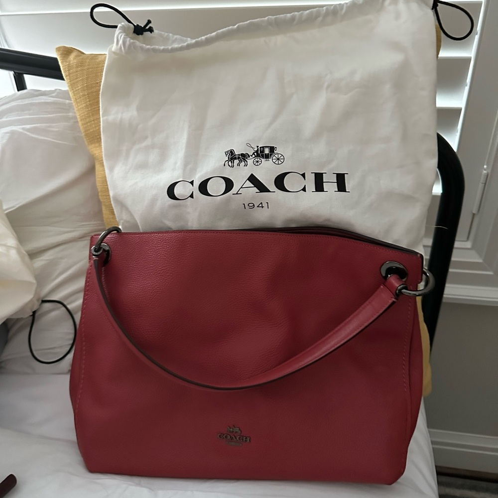 Coach bag with dust bag
